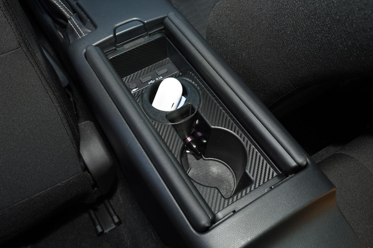 Center Cupholder 3D Carbon Overlays - 2022+ BRZ / GR86 MT Only StickerFab