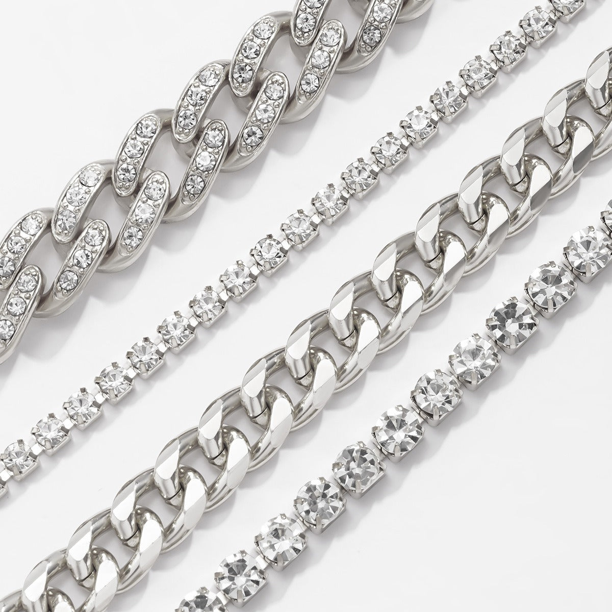 Vintage full diamond Cuban diamond bracelet Vera Lux