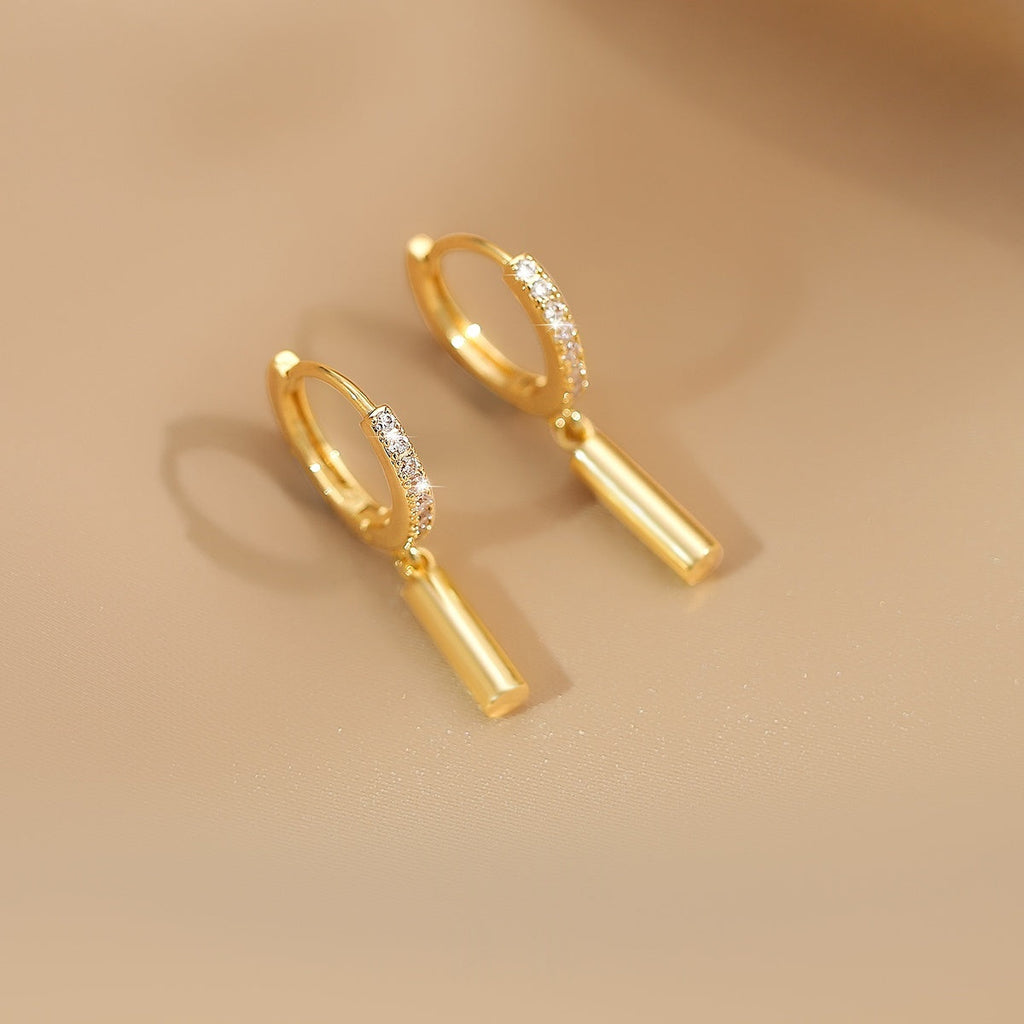 Cylindrical Geometric Niche Light-luxury Ear Clips Vera Lux