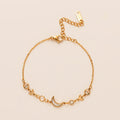 18k gold moon crescent gold-plated silver bracelet Vera Lux