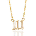 Digital Pendant Zircon Angel Number Necklace Vera Lux