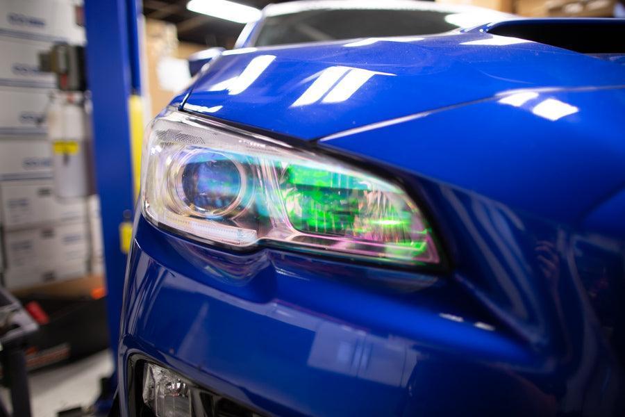 Chameleon Headlight Overlays - 2015-2020 WRX / STI StickerFab