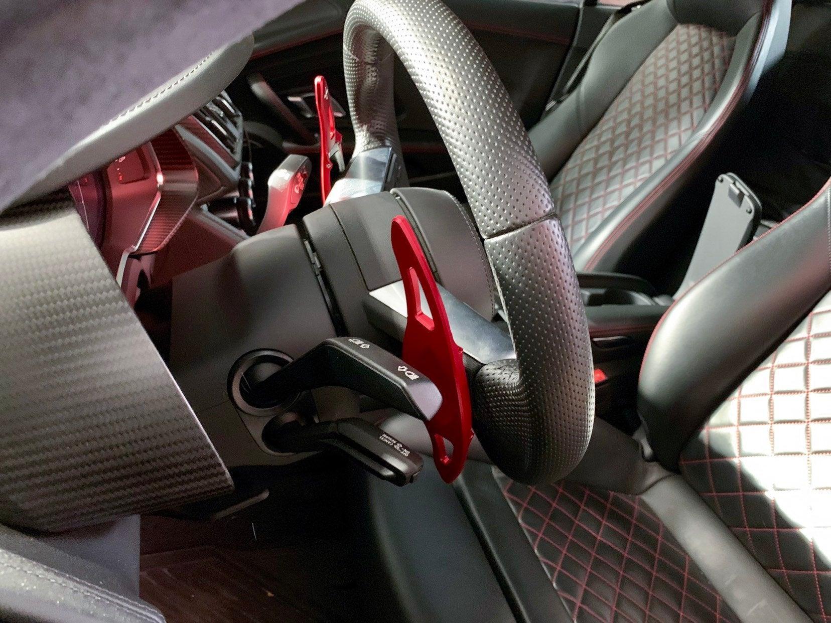 CNC Audi DSG Shifter Paddle Extensions - 17 R8 V10+ RS3 TTRS RS5 StickerFab