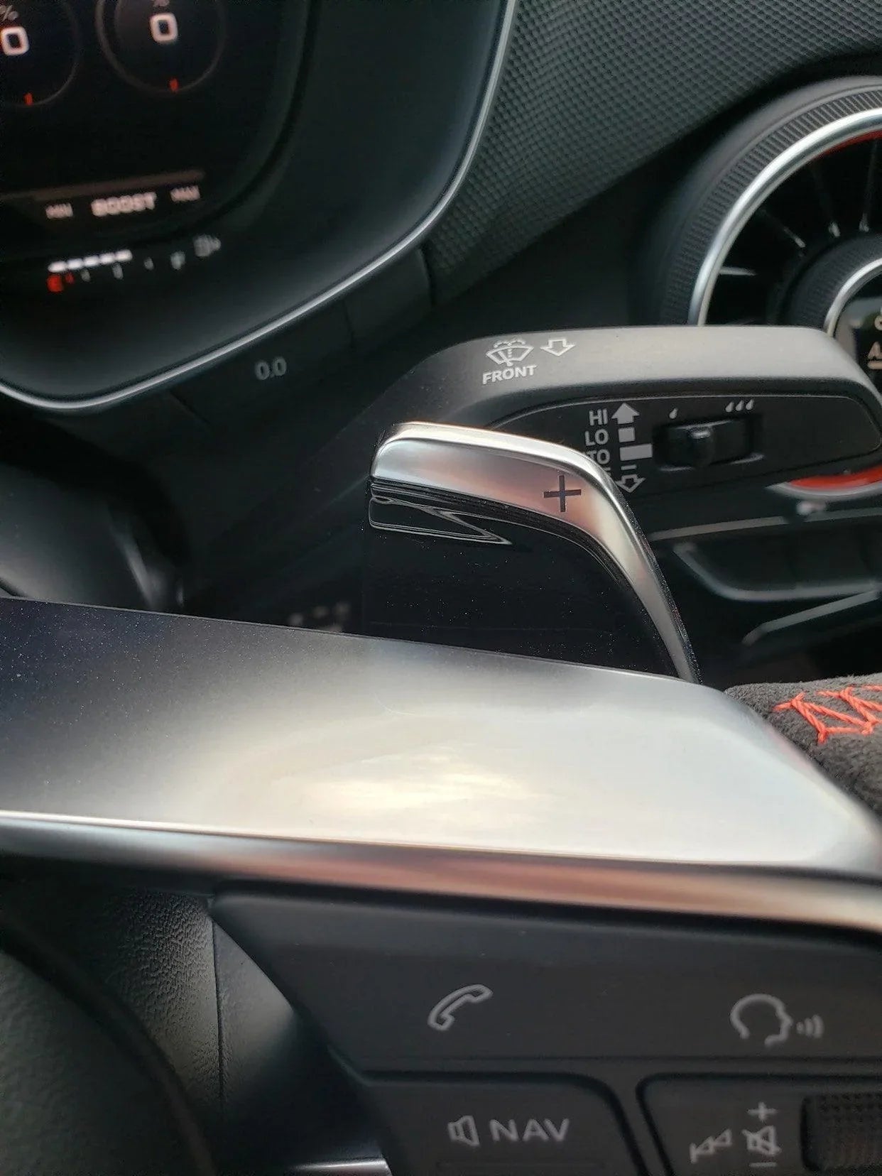 CNC Audi DSG Shifter Paddle Extensions - 17 R8 V10+ RS3 TTRS RS5 StickerFab