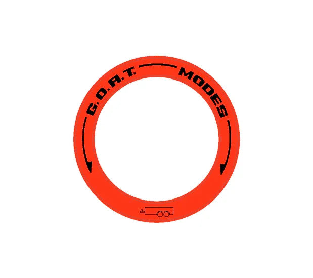 Drive Mode to GOAT Mode Dial Ring Overlay - 2024+ Ranger StickerFab