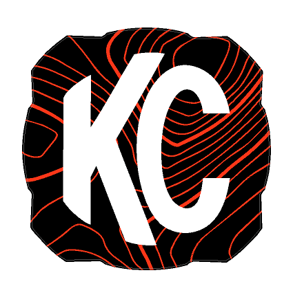 KC HiLITES Flex Era 4 Cover Topo Overlays - Universal StickerFab