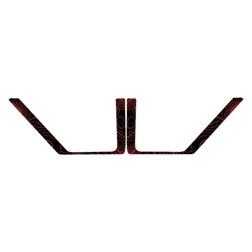 Topo Front Door Net Trim Overlay Kit (Printed Series) - 2021+ Bronco StickerFab
