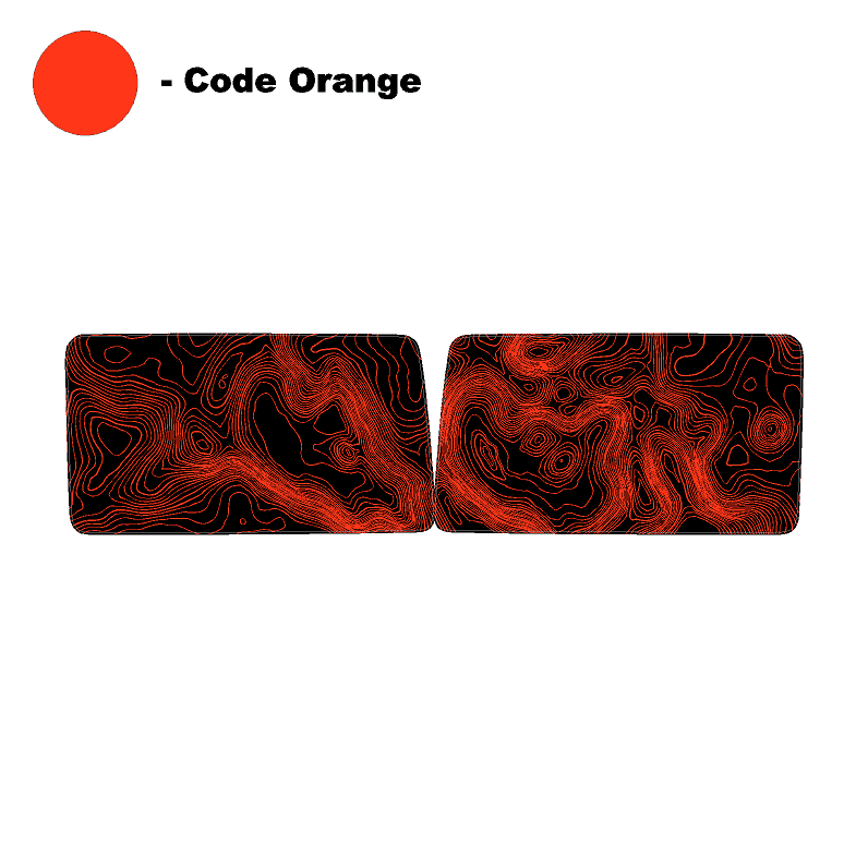Topo Hardtop Side Window Overlays - 2021+ Bronco 4 Door StickerFab