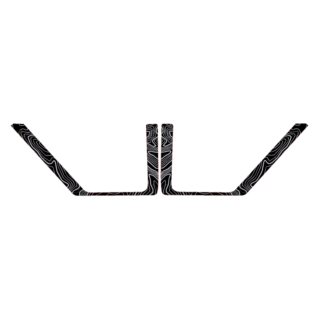 Topo Rear Door Net Trim Overlay Kit (Printed Series) - 2021+ Bronco StickerFab