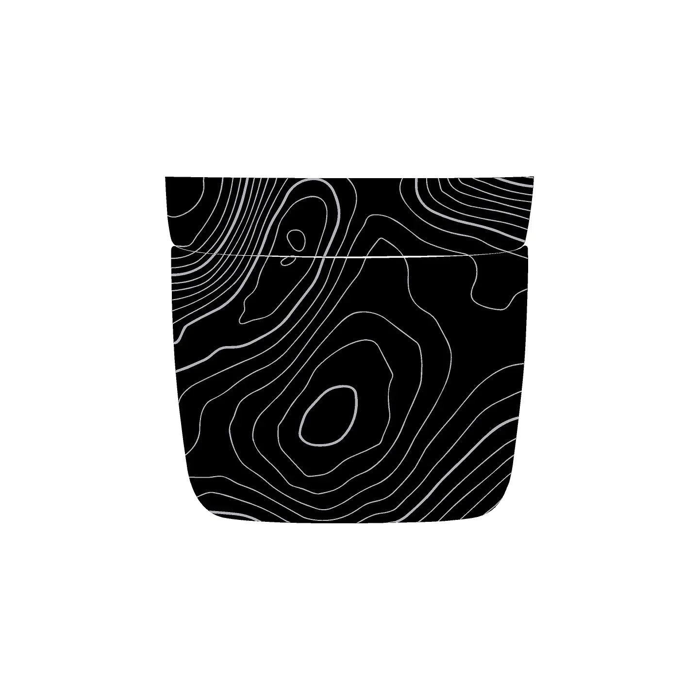 Topographic Rear Center Console Panel Protection - 2024+ Land Cruiser StickerFab