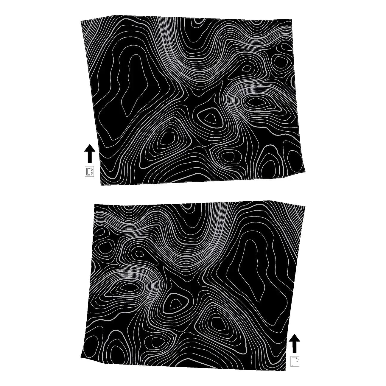 Topographic REAR Door Armrest Panel Protection - 2025+ 4Runner StickerFab