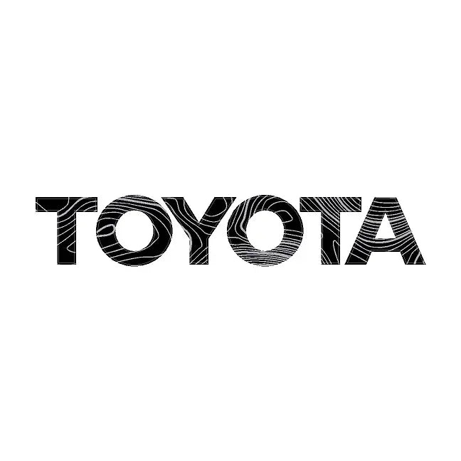 "TOYOTA" Topo Rear Tailgate Emblem Overlays - 2024+ Land Cruiser StickerFab