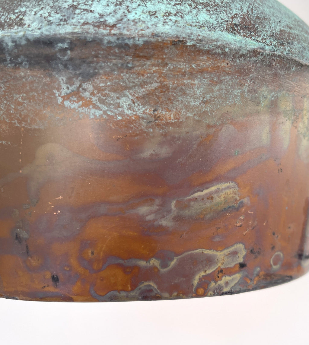 Handcrafted Copper Farmhouse Ceiling Light | 8.5" Flush Mount The Lamp Goods