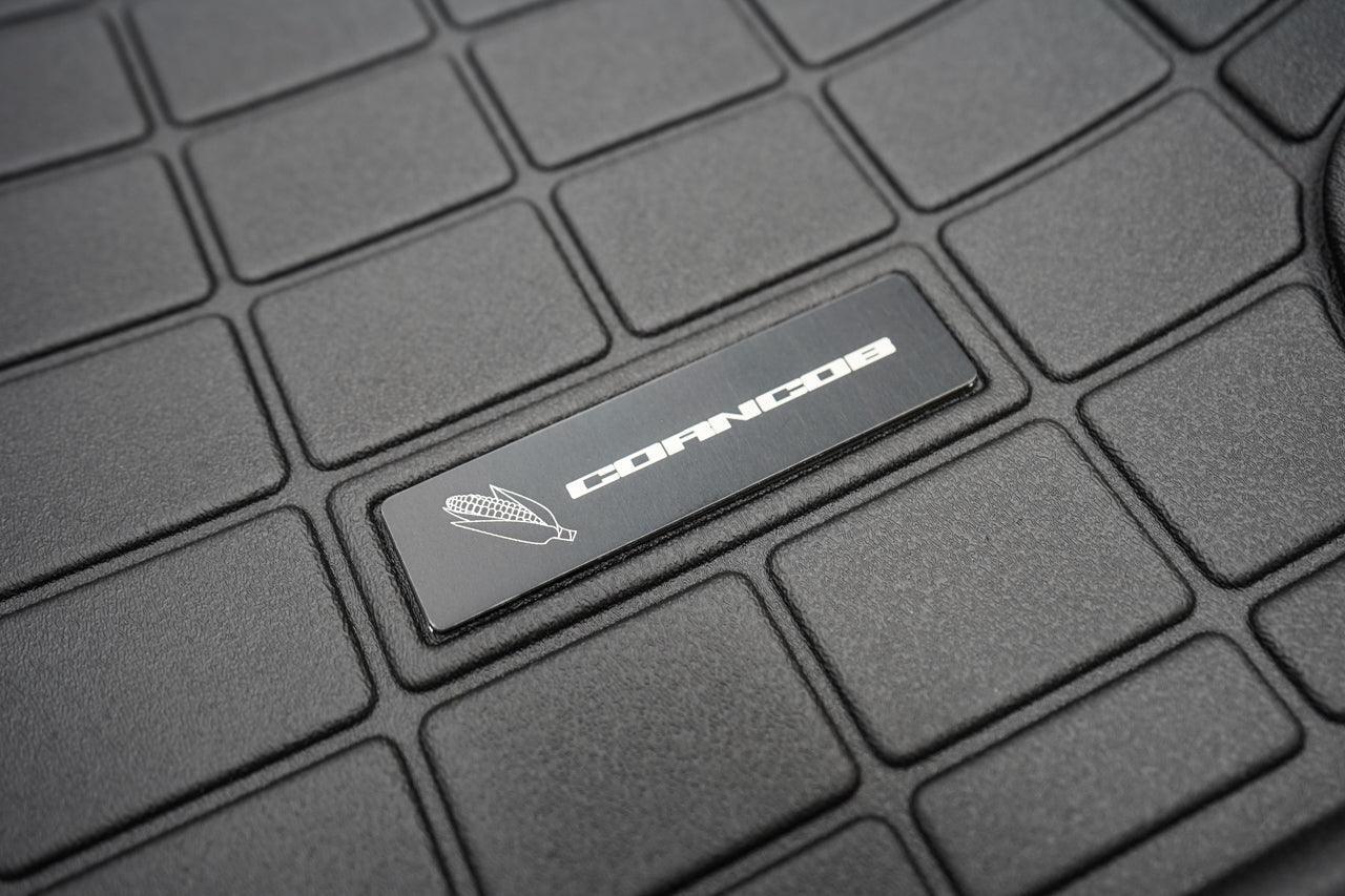 CORNCOB Logo Emblem for Weathertech All Weather Floor Mats (Metal Etched) - Universal StickerFab