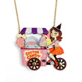 Cotton Candy Cart Necklace by Laliblue – Retro Statement Necklace Vintage Inspired Quirks!