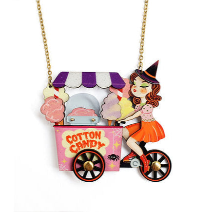 Cotton Candy Cart Necklace by Laliblue – Retro Statement Necklace Vintage Inspired Quirks!