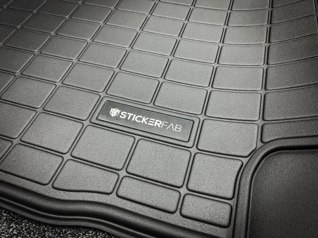 Custom Weathertech Floor Mat Logo (Etched Metal) - Universal StickerFab