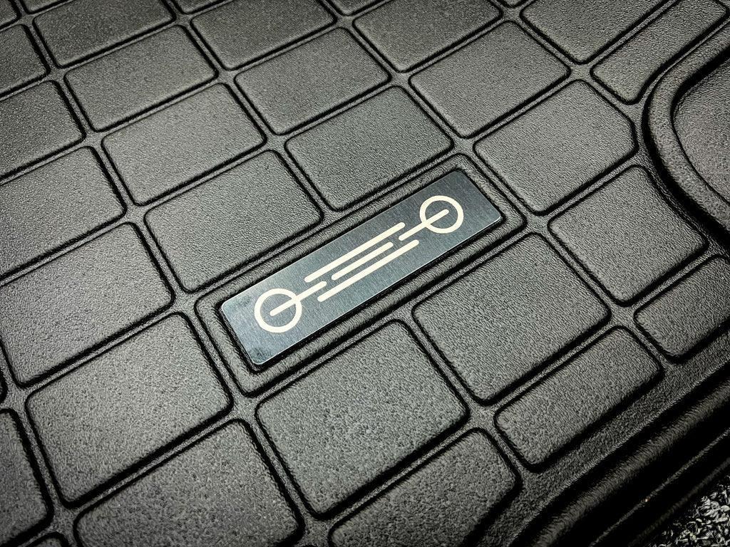 Custom Weathertech Floor Mat Logo (Etched Metal) - Universal StickerFab