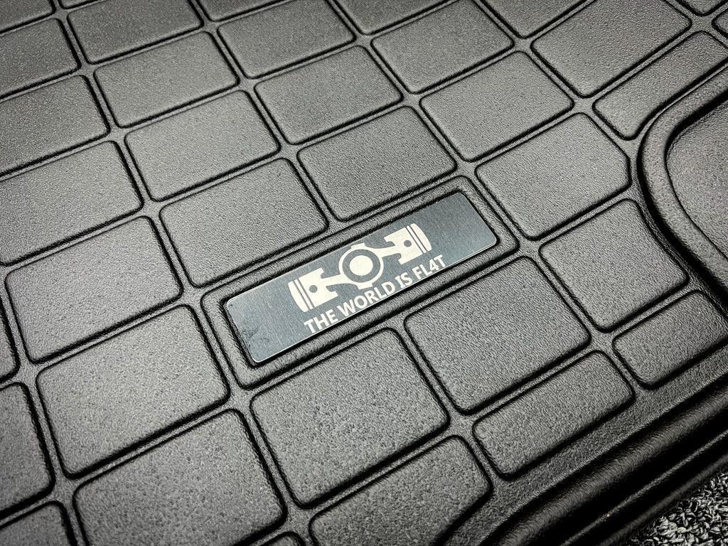 Custom Weathertech Floor Mat Logo (Etched Metal) - Universal StickerFab