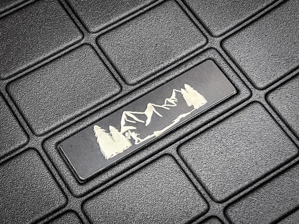Custom Weathertech Floor Mat Logo (Etched Metal) - Universal StickerFab