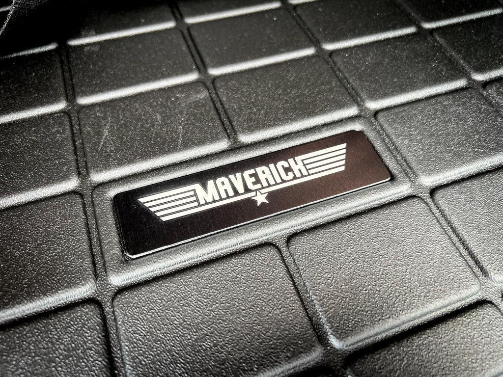 Custom Weathertech Floor Mat Logo (Etched Metal) - Universal StickerFab