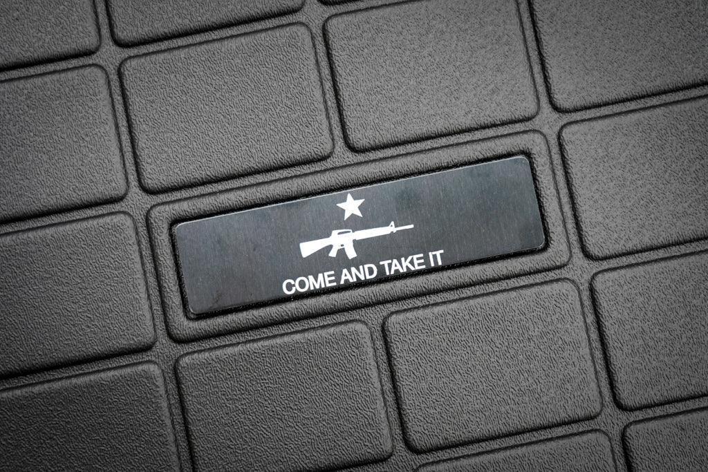 Custom Weathertech Floor Mat Logo (Etched Metal) - Universal StickerFab