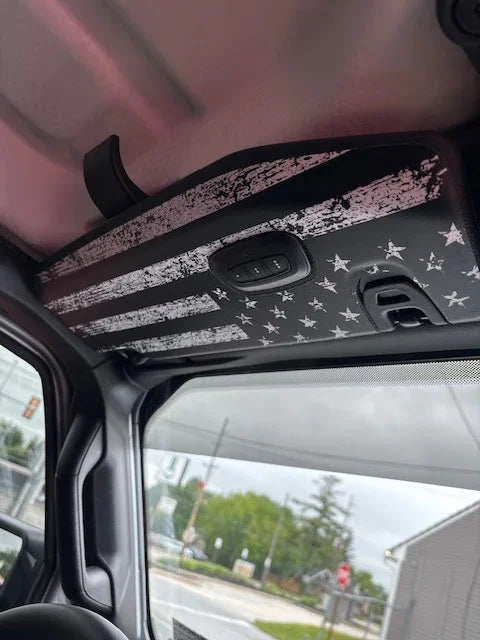 Freedom Series Sun Visor Overlays - 2018+ Wrangler JL / Gladiator JT StickerFab