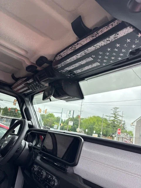 Freedom Series Sun Visor Overlays - 2018+ Wrangler JL / Gladiator JT StickerFab
