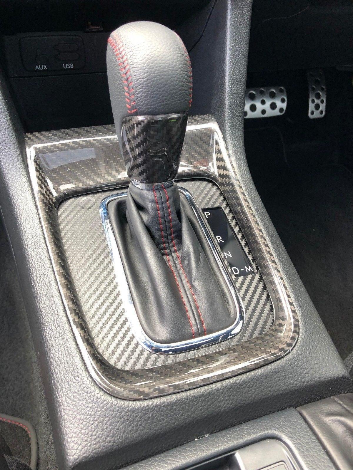 CVT Shifter Overlay (3D Carbon) - 2015-2021 Subaru WRX / 2014-2017 Forester / 2013-2017 Crosstrek XV StickerFab