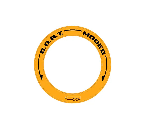 Drive Mode to GOAT Mode Dial Ring Overlay - 2024+ Ranger StickerFab
