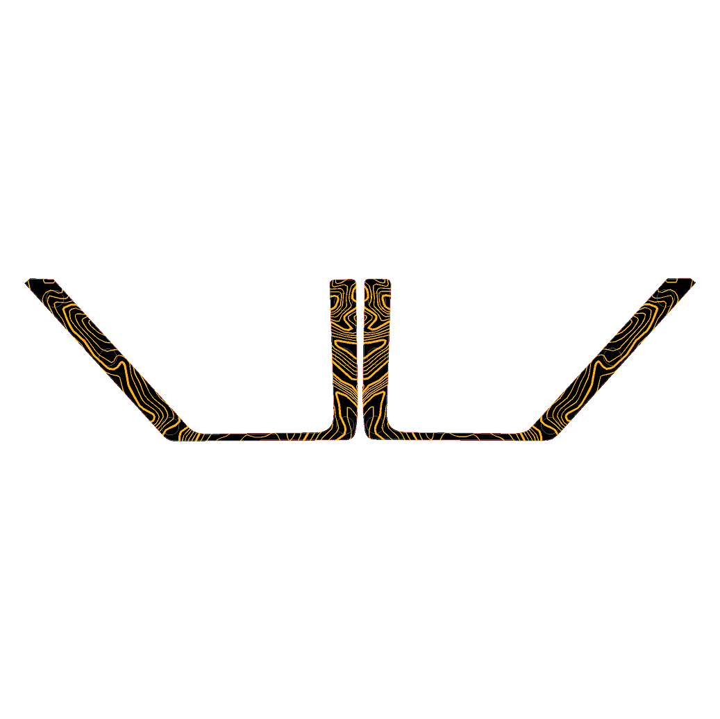 Topo Front Door Net Trim Overlay Kit (Printed Series) - 2021+ Bronco StickerFab