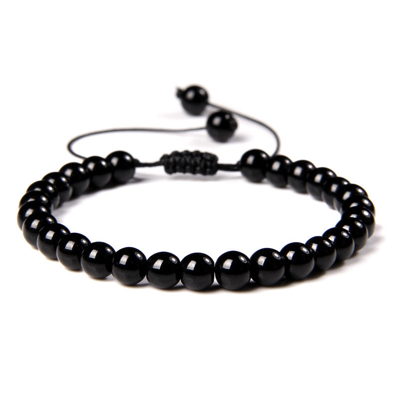 6mm Natural Stone Beads Womens Bracelet Yoga Energy Sports Vera Lux