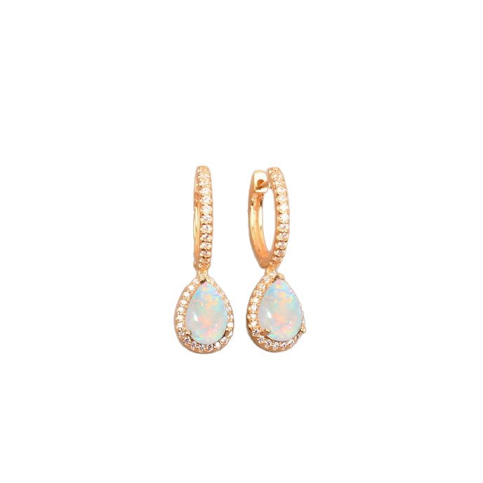 Geometric Waterdrop Opal Earrings Vera Lux