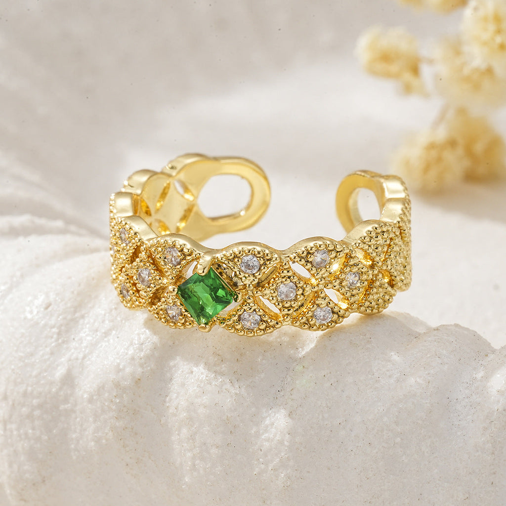 Colorful Zircon Cute Swan Ring Vera Lux