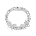 Hip-hop punk full diamond Cuban chain diamond large butterfly anklet Vera Lux