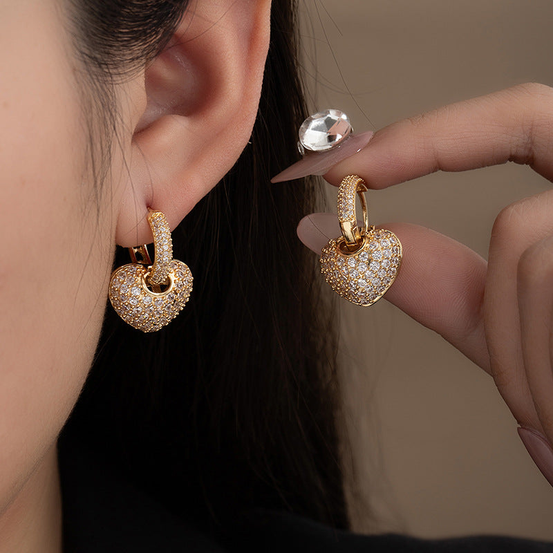Womens Elegant Zircon Earrings Subtly Luxurious Vera Lux