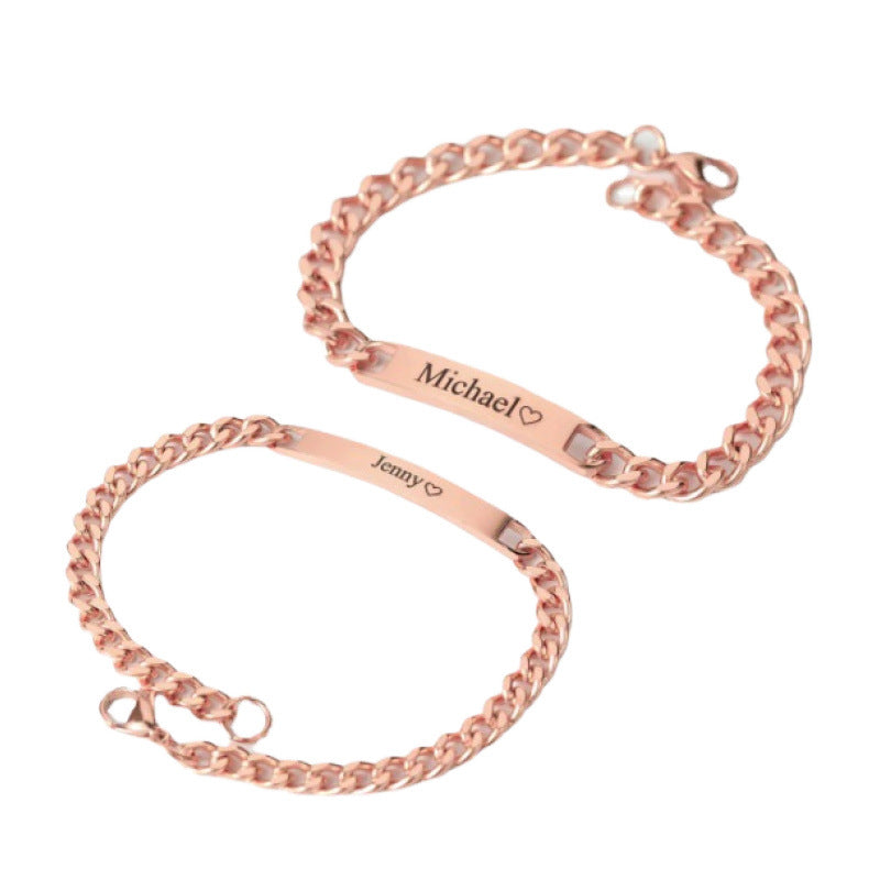 European And American Jewelry Couple Bracelet Titanium Steel Vera Lux