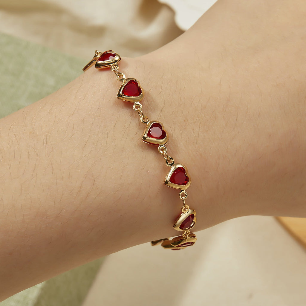 Affectionate Red Diamond Niche Light Luxury All-Match Exquisite Vera Lux