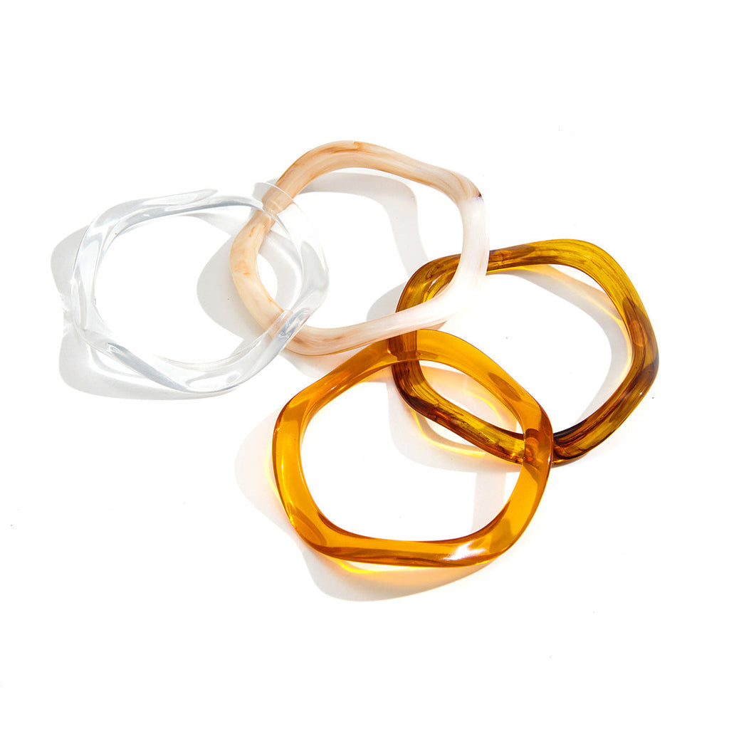 Acrylic Resin Wave Bracelet Collection Vera Lux