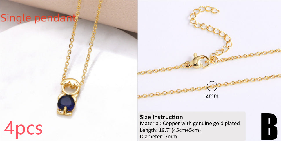 Copper-plated 18k Gold DIY Hip-hop All-match Chain Necklace Vera Lux