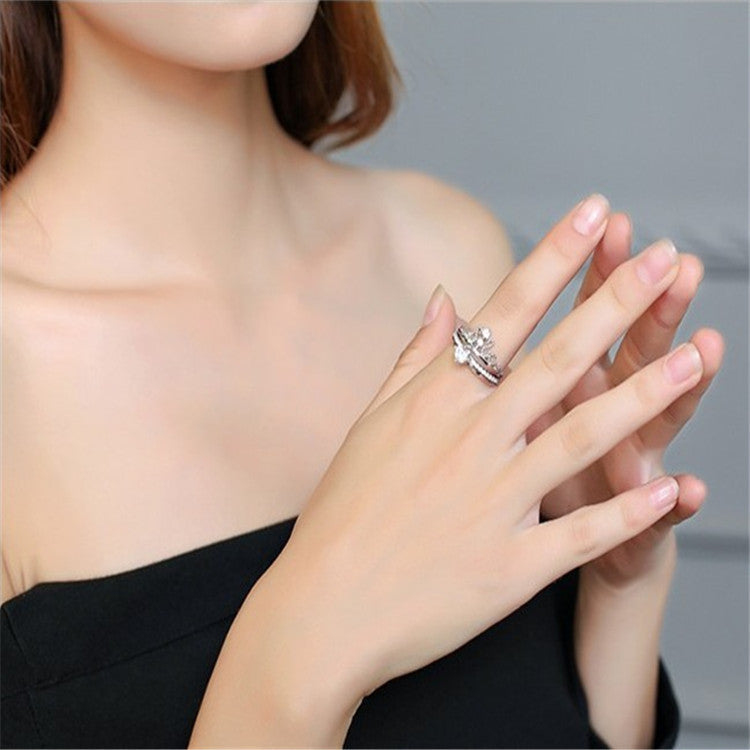 Two-Piece Detachable Double-Layer Combination Drill Opening Crown Ring Vera Lux