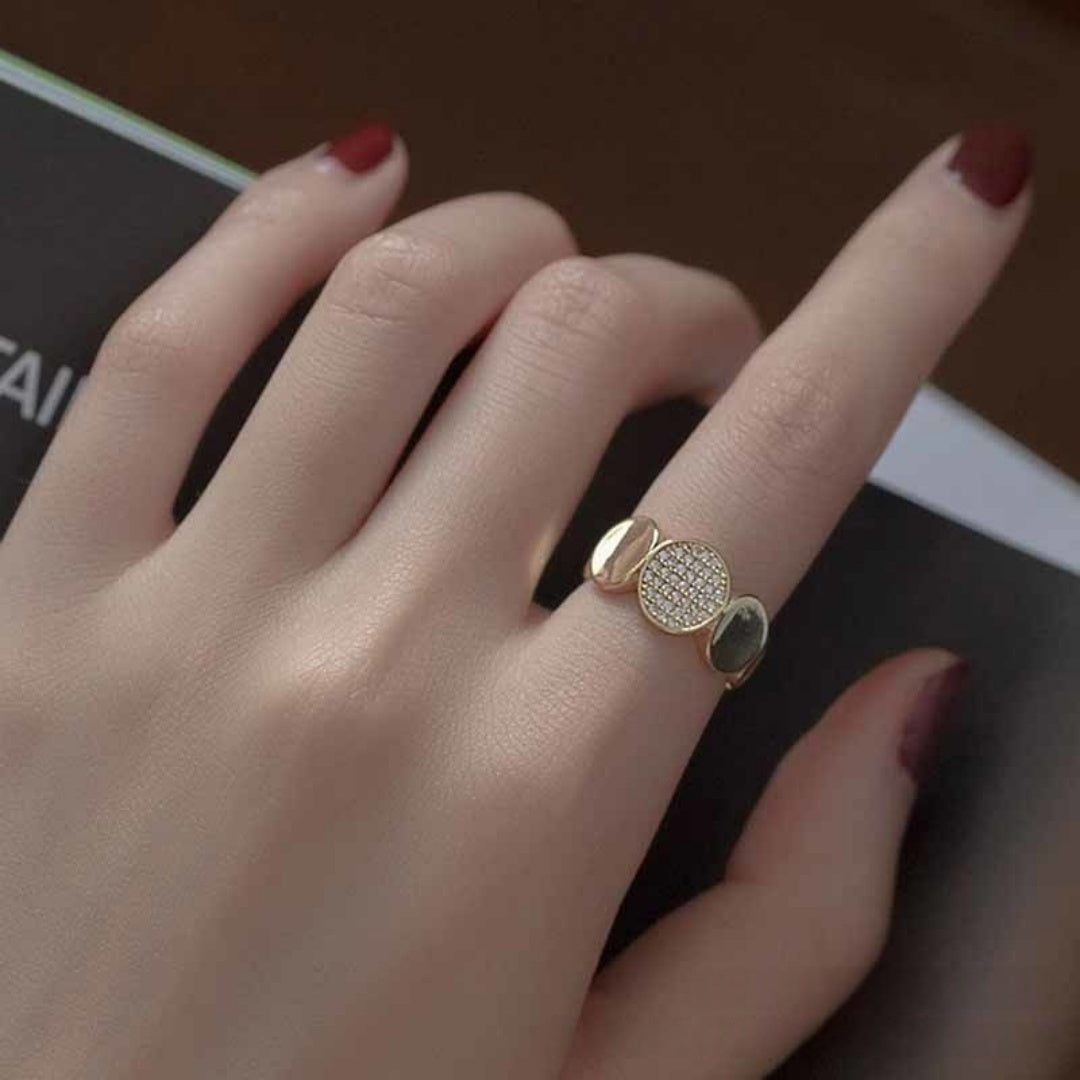 Open Ring With Micro-set Details Elegant And Stylish For Women Vera Lux