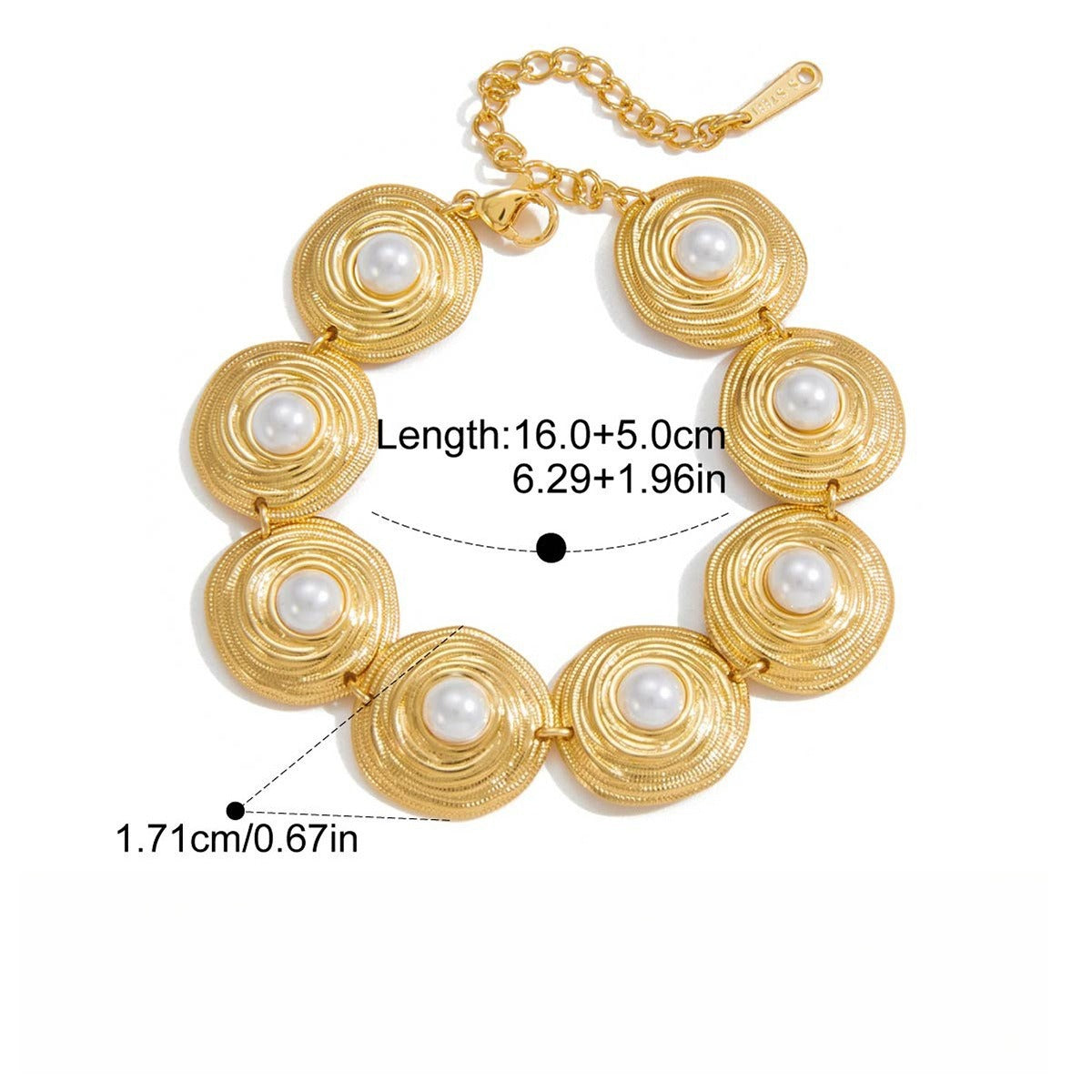 Light luxury and sophisticated sweater chain/pearl necklace Vera Lux
