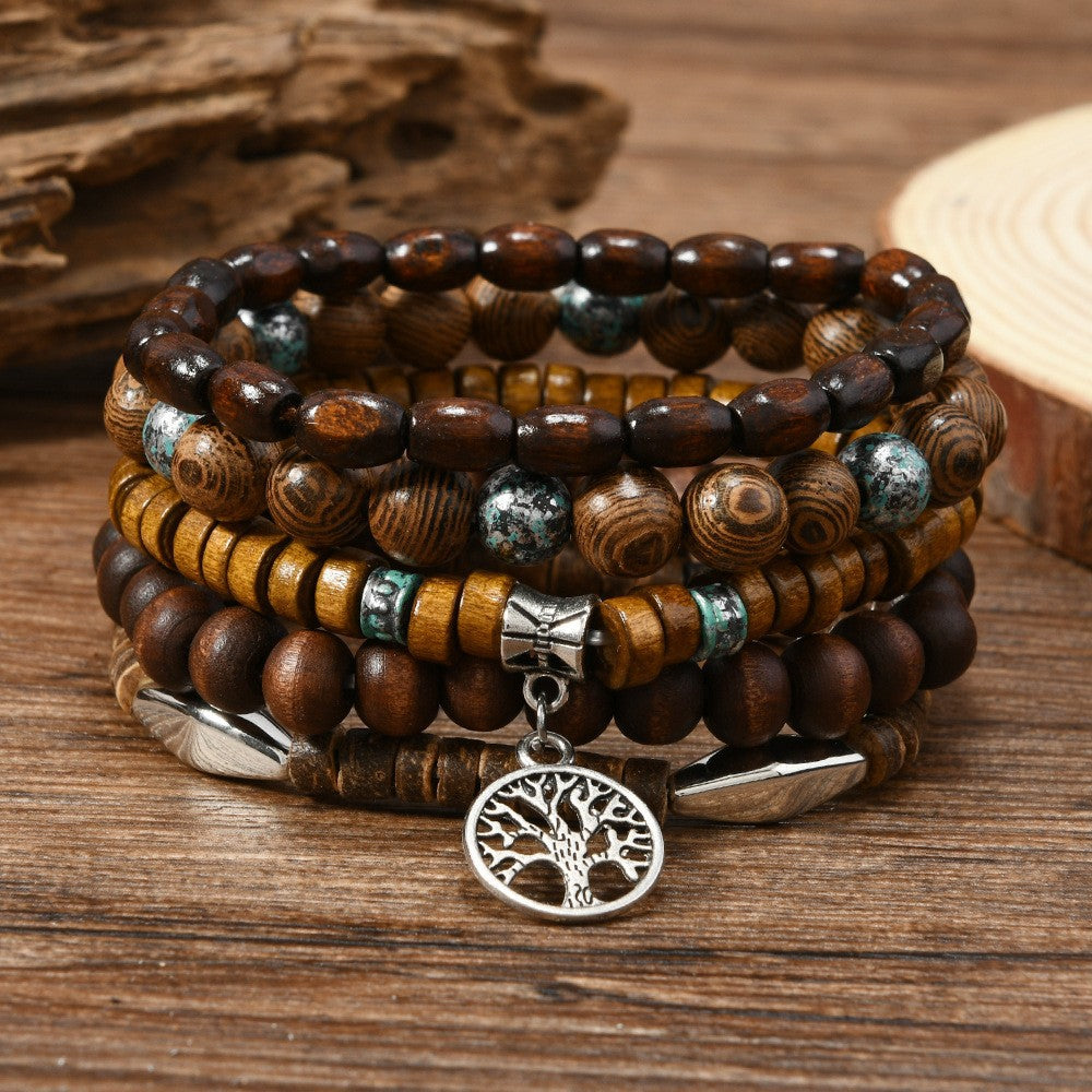 Fashionable Casual Turquoise Beaded Elastic Bracelet Vera Lux