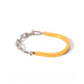 18K gold horseshoe buckle chain spliced U-shaped buckle bracelet Vera Lux