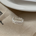 Minimalist Irregular 925 Silver Rings Set For Women, INS Fashion Simple Plain Band, Anti-Tarnish Daily Wear Jewelry Vera Lux