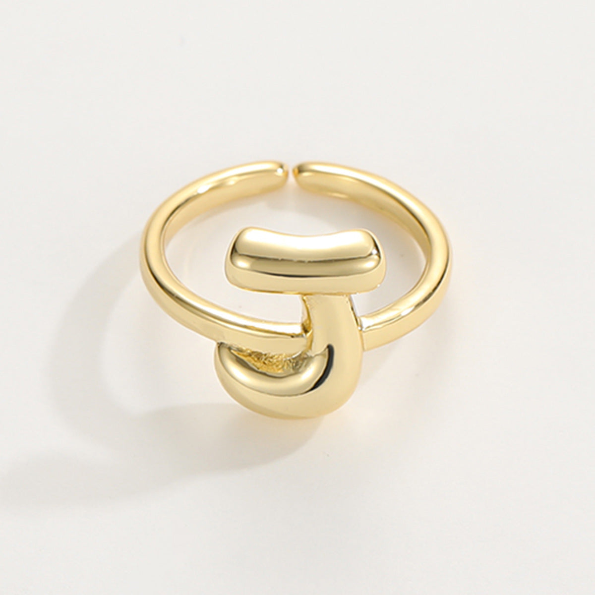 Adjustable English Letter Ring With Adjustable Opening Vera Lux