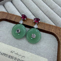 New Chinese-style Peace Pendant Traditional Chinese Style Zircon-Embellished Earrings Vera Lux