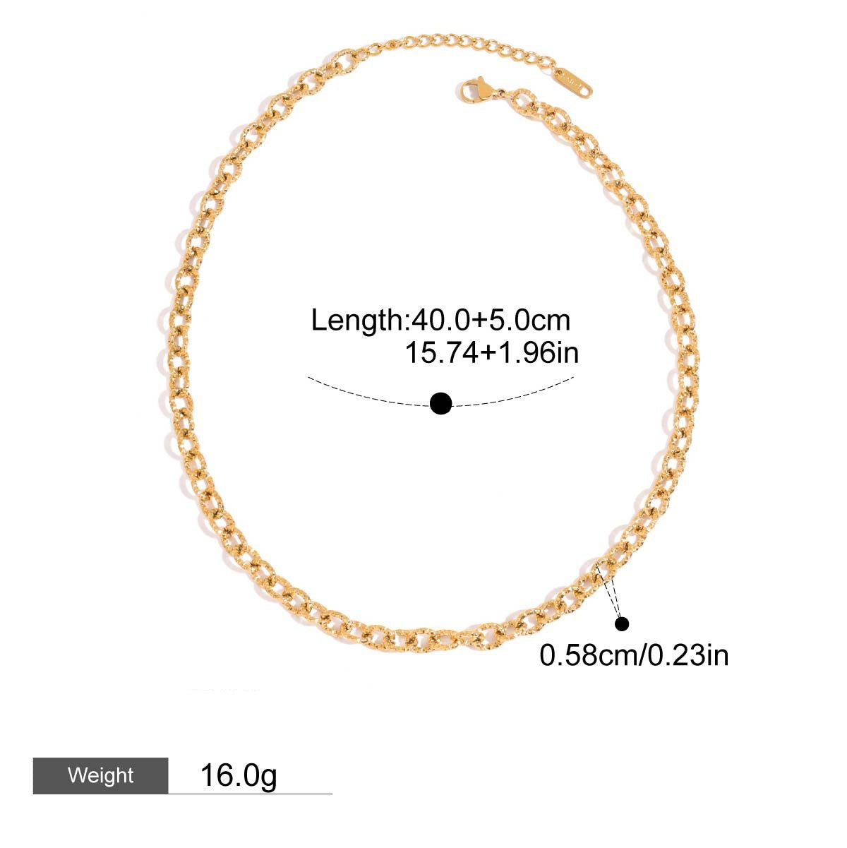 18K gold chain design exquisite simple necklace Vera Lux