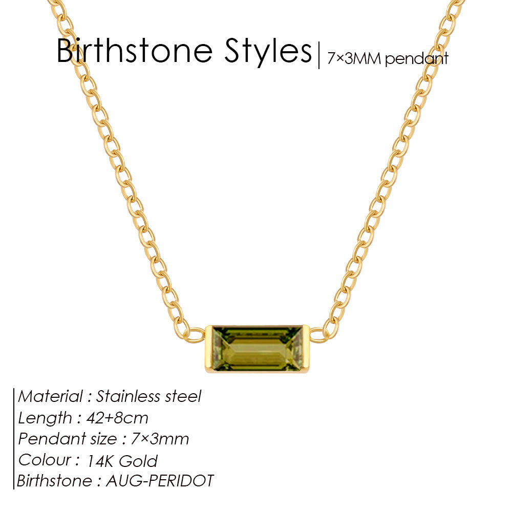 18K Gold-plated Layered Choker With A December Birthstone Pendant Vera Lux